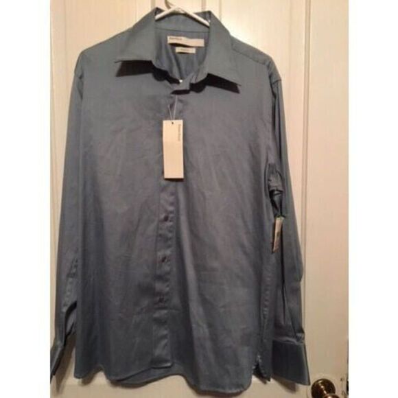 PERRY ELLIS PRINCIPLES SIZE L MODERN FIT BLADE LONG SLEEVED BUTTON SHIRT *NEW* - Picture 1 of 6